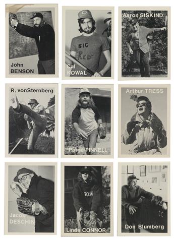 MIKE MANDEL (1950- ) Complete set of 134 Baseball Photographer Trading Cards.